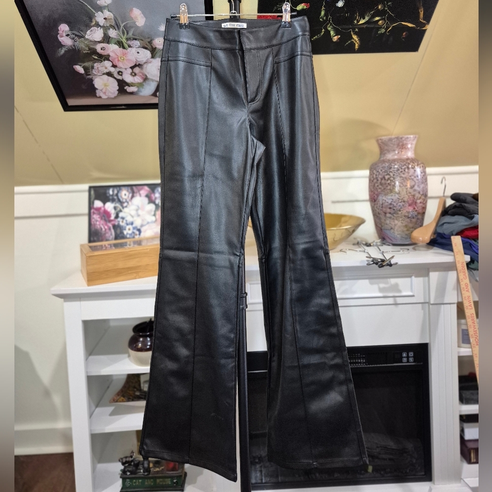 We The Free Sleek Black Flare Pants